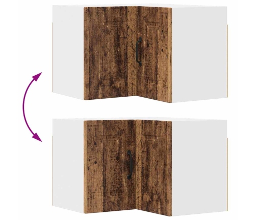 Virtuves Sienas Skapītis Ar Plauktu Vecs Koks 57 X 57 X 40 Cm Vidaxl