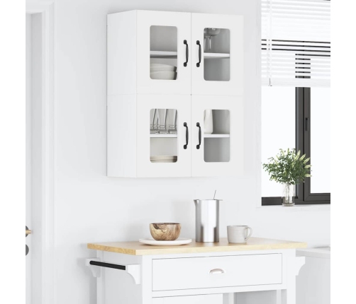 Virtuves Sienas Skapītis Ar Plauktu Balts 60 X 31 X 40 Cm Vidaxl