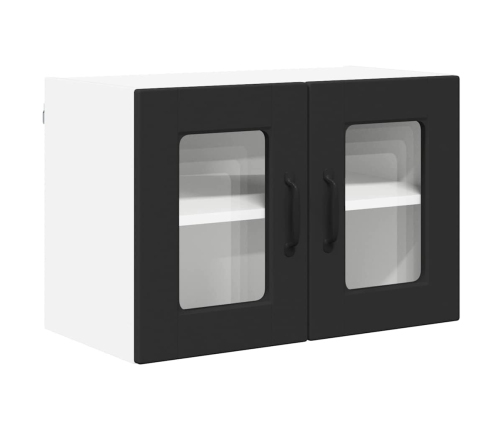 Virtuves Sienas Skapītis Ar Plauktu Melna 60 X 31 X 40 Cm Vidaxl