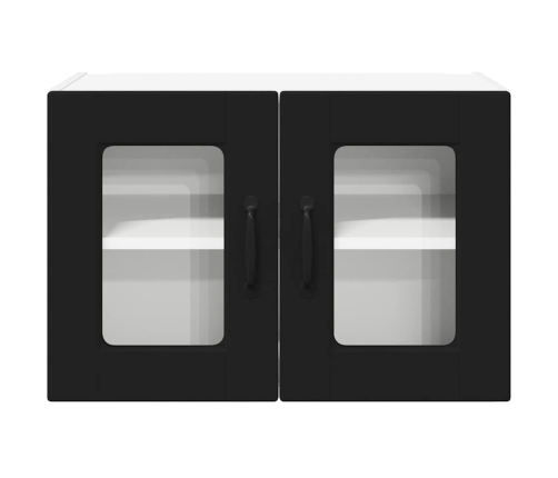 Virtuves Sienas Skapītis Ar Plauktu 2 Pcs Melna 60 X 31 X 40 Cm Vidaxl