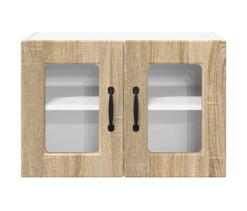 Virtuves Sienas Skapītis 2 Pcs Sonoma Ozols 60 X 31 X 40 Cm Vidaxl