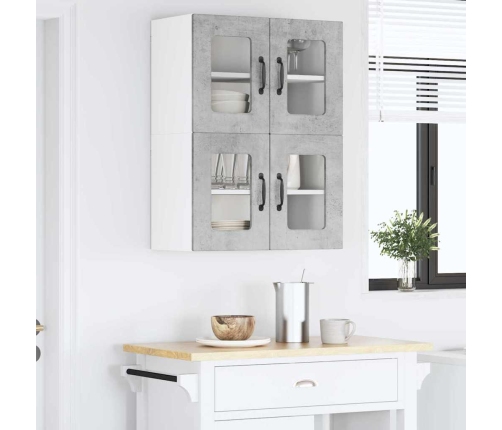 Virtuves Sienas Skapītis Betona Pelēks 60 X 31 X 40 Cm Vidaxl