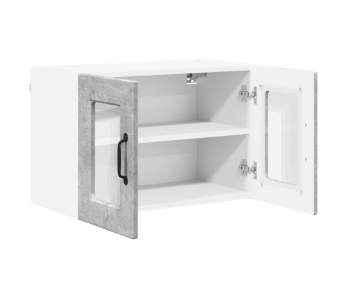 Virtuves Sienas Skapītis 2 Pcs Betona Pelēks 60 X 31 X 40 Cm Vidaxl