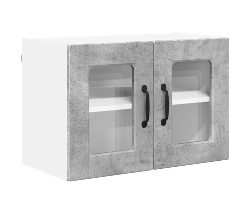 Virtuves Sienas Skapītis 2 Pcs Betona Pelēks 60 X 31 X 40 Cm Vidaxl