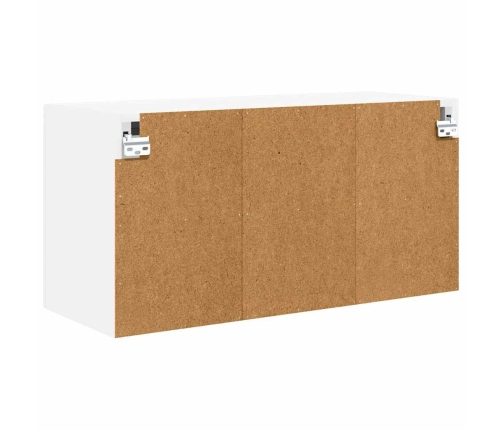 Virtuves Sienas Skapītis Ar Plauktu Augsta Spīduma Baltā Krāsa Vidaxl