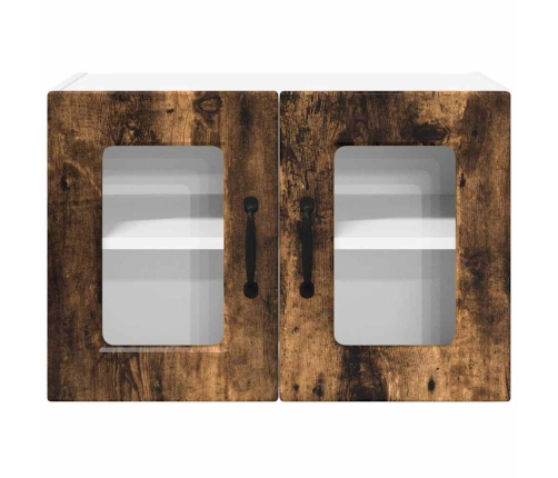 Virtuves Sienas Skapītis 2 Pcs Dūmaka Ozols 60 X 31 X 40 Cm Vidaxl