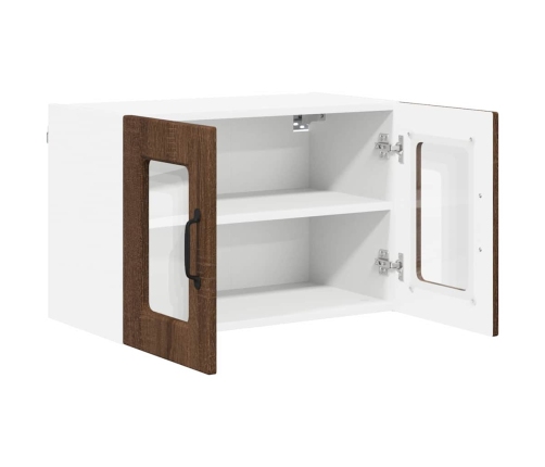 Virtuves Sienas Skapītis 2 Pcs Brūns Ozols 60 X 31 X 40 Cm Vidaxl