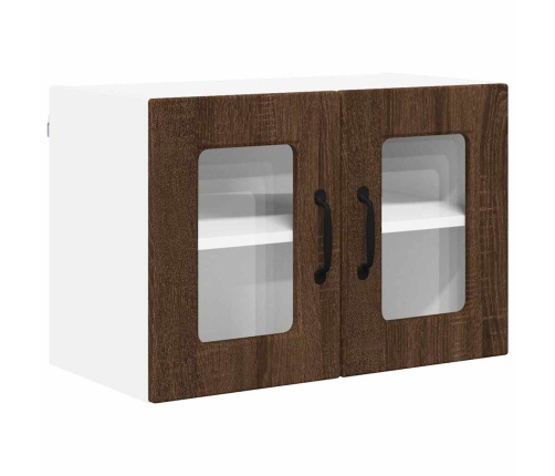 Virtuves Sienas Skapītis 2 Pcs Brūns Ozols 60 X 31 X 40 Cm Vidaxl