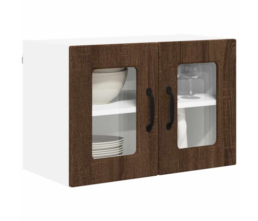 Virtuves Sienas Skapītis 2 Pcs Brūns Ozols 60 X 31 X 40 Cm Vidaxl