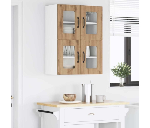 Virtuves Sienas Skapītis 2 Pcs Artisānā Ozols 60 X 31 X 40 Cm Vidaxl