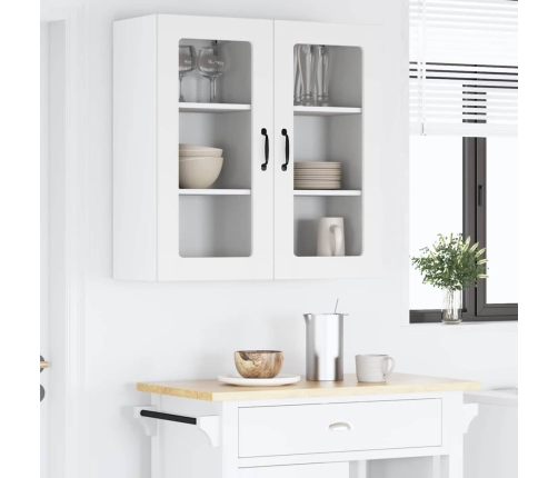 Virtuves Sienas Skapītis Ar Plauktu 2 Pcs Balts 40 X 31 X 80 Cm Vidaxl