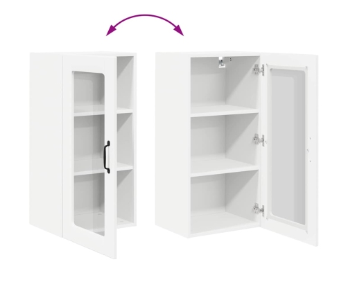 Virtuves Sienas Skapītis Ar Plauktu 2 Pcs Balts 40 X 31 X 80 Cm Vidaxl