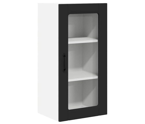 Virtuves Sienas Skapītis Ar Plauktu Melna 40 X 31 X 80 Cm Vidaxl