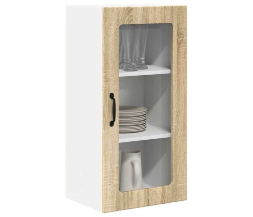 Virtuves Sienas Skapītis 2 Pcs Sonoma Ozols 40 X 31 X 80 Cm Vidaxl