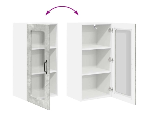 Virtuves Sienas Skapītis Betona Pelēks 40 X 31 X 80 Cm Vidaxl