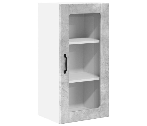 Virtuves Sienas Skapītis 2 Pcs Betona Pelēks 40 X 31 X 80 Cm Vidaxl