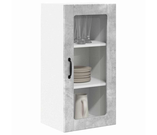 Virtuves Sienas Skapītis 2 Pcs Betona Pelēks 40 X 31 X 80 Cm Vidaxl