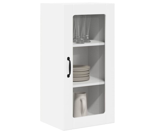 Virtuves Sienas Skapītis 2 Pcs Augsta Spīduma Baltā Krāsa Vidaxl