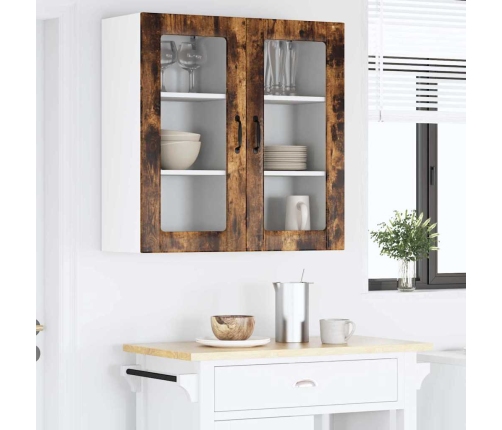 Virtuves Sienas Skapītis 2 Pcs Dūmaka Ozols 40 X 31 X 80 Cm Vidaxl