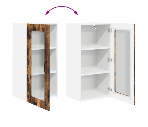 Virtuves Sienas Skapītis 2 Pcs Dūmaka Ozols 40 X 31 X 80 Cm Vidaxl