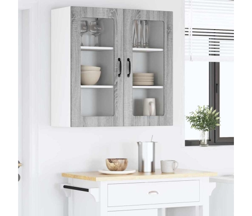 Virtuves Sienas Skapītis 2 Pcs Pelēks Sonoma 40 X 31 X 80 Cm Vidaxl