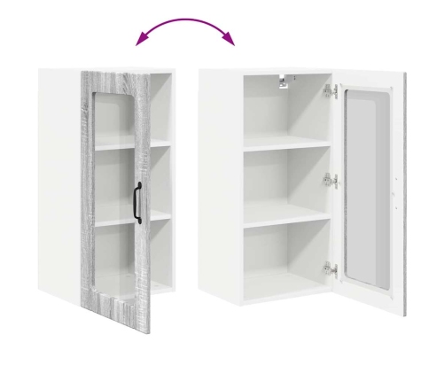 Virtuves Sienas Skapītis 2 Pcs Pelēks Sonoma 40 X 31 X 80 Cm Vidaxl