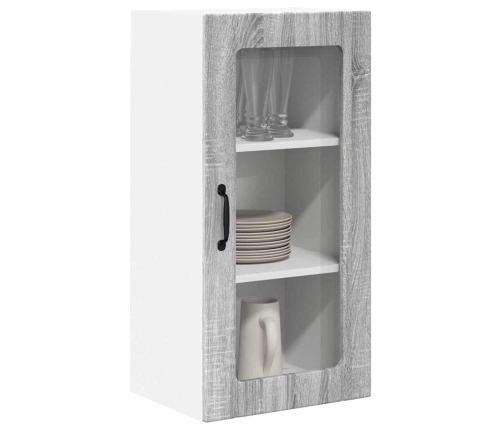 Virtuves Sienas Skapītis 2 Pcs Pelēks Sonoma 40 X 31 X 80 Cm Vidaxl