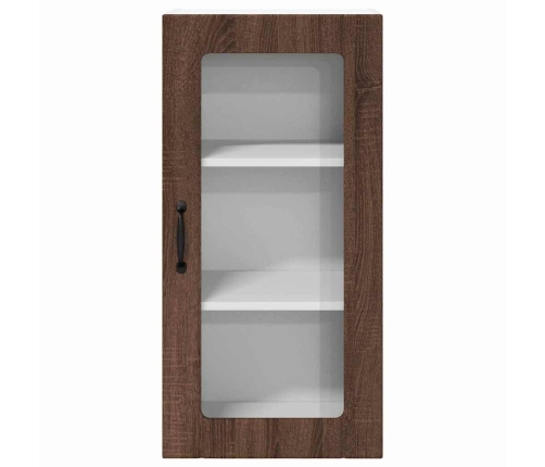 Virtuves Sienas Skapītis 2 Pcs Brūns Ozols 40 X 31 X 80 Cm Vidaxl