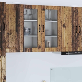 Virtuves Sienas Skapītis Ar Plauktu Vecs Koks 40 X 31 X 80 Cm Vidaxl