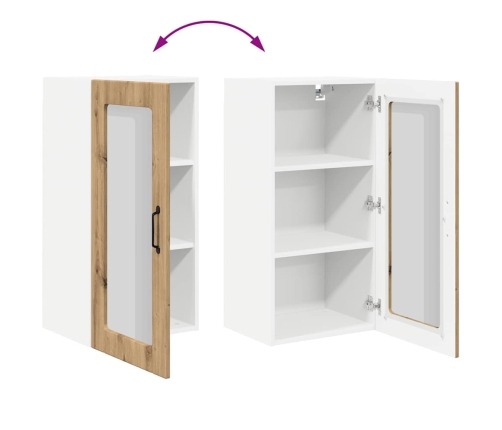 Virtuves Sienas Skapītis 2 Pcs Artisānā Ozols 40 X 31 X 80 Cm Vidaxl