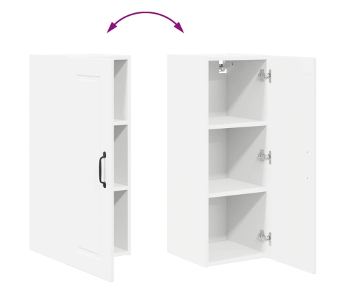 Virtuves Sienas Skapītis Ar Plauktu 2 Pcs Balts 30 X 31 X 80 Cm Vidaxl