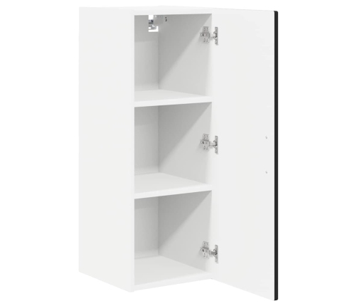 Virtuves Sienas Skapītis Ar Plauktu 2 Pcs Melna 30 X 31 X 80 Cm Vidaxl