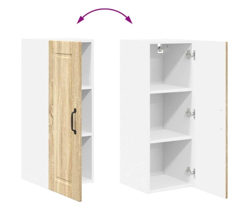 Virtuves Sienas Skapītis 2 Pcs Sonoma Ozols 30 X 31 X 80 Cm Vidaxl