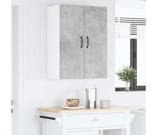 Virtuves Sienas Skapītis 2 Pcs Betona Pelēks 30 X 31 X 80 Cm Vidaxl