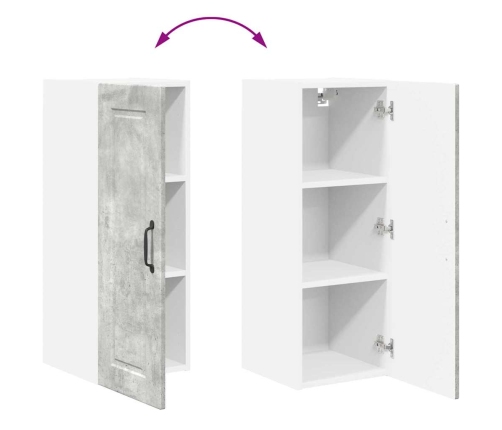 Virtuves Sienas Skapītis 2 Pcs Betona Pelēks 30 X 31 X 80 Cm Vidaxl