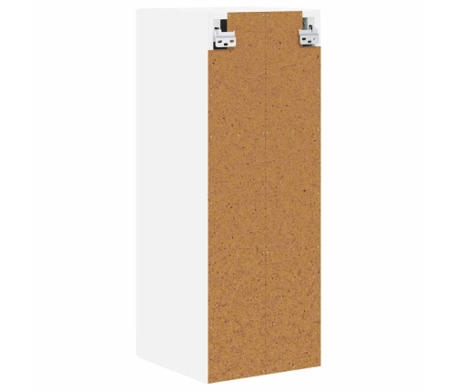 Virtuves Sienas Skapītis Ar Plauktu Augsta Spīduma Baltā Krāsa Vidaxl