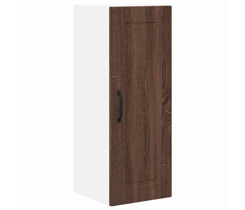 Virtuves Sienas Skapītis Ar Plauktu Brūns Ozols 30 X 31 X 80 Cm Vidaxl