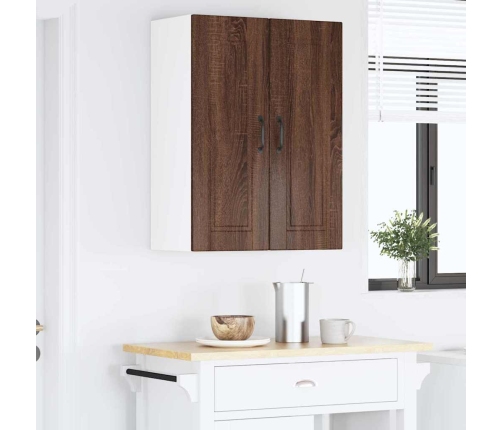 Virtuves Sienas Skapītis 2 Pcs Brūns Ozols 30 X 31 X 80 Cm Vidaxl