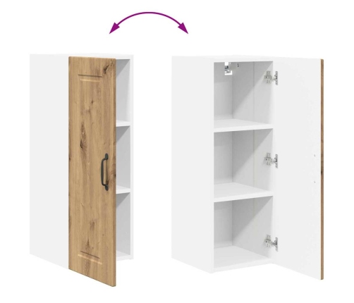 Virtuves Sienas Skapītis 2 Pcs Artisānā Ozols 30 X 31 X 80 Cm Vidaxl