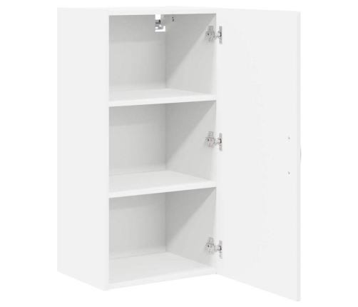 Virtuves Sienas Skapītis Ar Plauktu Balts 40 X 31 X 80 Cm Vidaxl