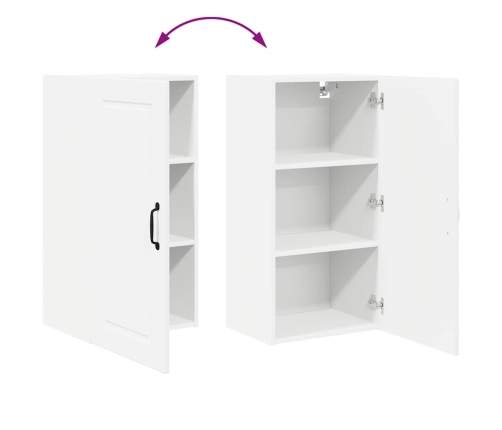 Virtuves Sienas Skapītis Ar Plauktu Balts 40 X 31 X 80 Cm Vidaxl