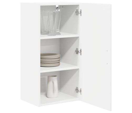 Virtuves Sienas Skapītis Ar Plauktu Balts 40 X 31 X 80 Cm Vidaxl