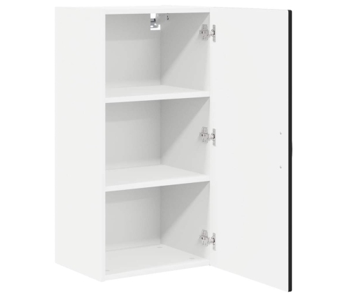 Virtuves Sienas Skapītis Ar Plauktu Melna 40 X 31 X 80 Cm Vidaxl