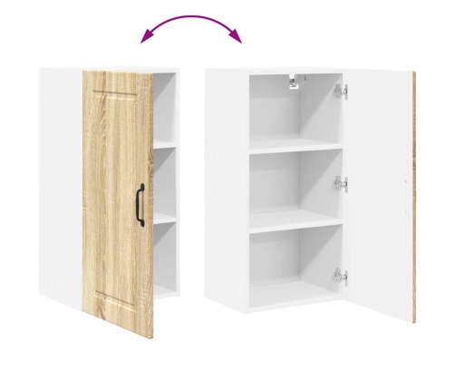 Virtuves Sienas Skapītis Ar Durvīm Sonoma Ozols 40 X 31 X 80 Cm Vidaxl