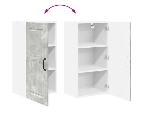 Virtuves Sienas Skapītis Betona Pelēks 40 X 31 X 80 Cm Vidaxl