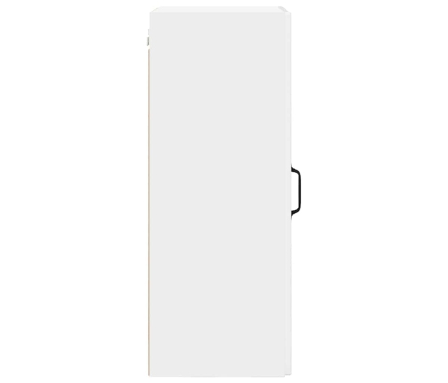 Virtuves Sienas Skapītis Ar Plauktu Augsta Spīduma Baltā Krāsa Vidaxl