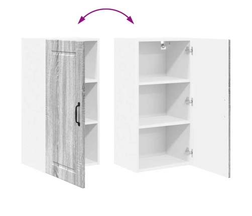 Virtuves Sienas Skapītis Pelēks Sonoma 40 X 31 X 80 Cm Vidaxl