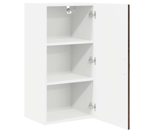 Virtuves Sienas Skapītis Ar Plauktu Brūns Ozols 40 X 31 X 80 Cm Vidaxl