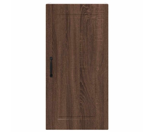 Virtuves Sienas Skapītis Ar Plauktu Brūns Ozols 40 X 31 X 80 Cm Vidaxl