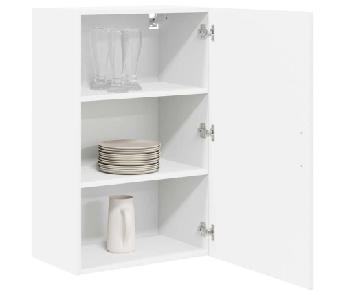 Virtuves Sienas Skapītis Ar Plauktu Balts 50 X 31 X 80 Cm Vidaxl